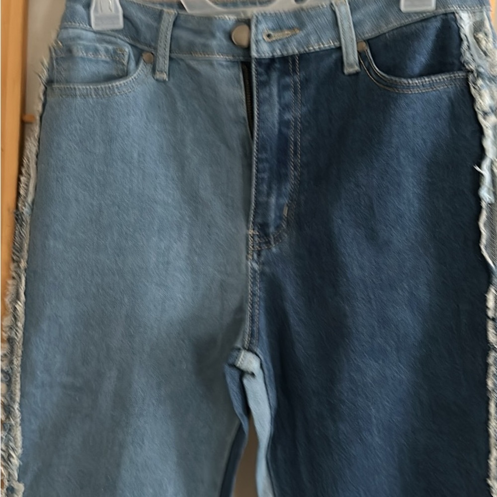 Source Unknown Blue Flare Wide Leg Jeans